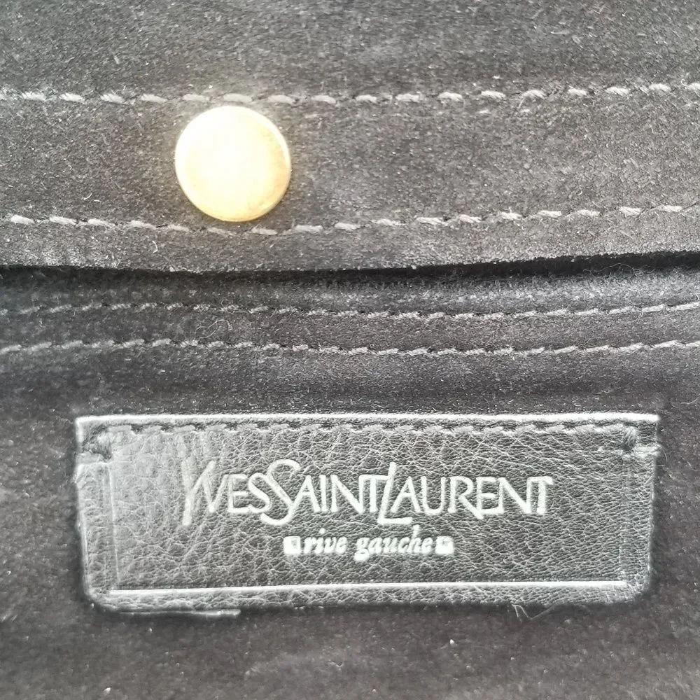 YSL Yves Saint Laurent Muse Two Artisanal Black Limited Edition Collection Bag